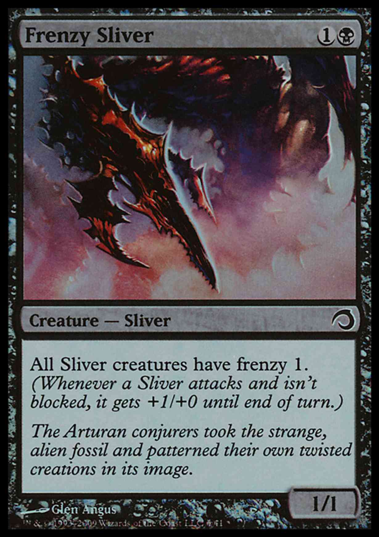 Frenzy Sliver magic card front
