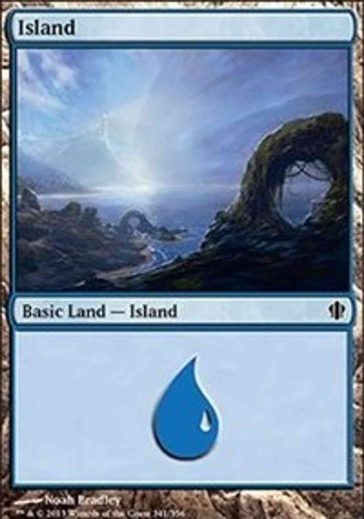 Island (341) magic card front