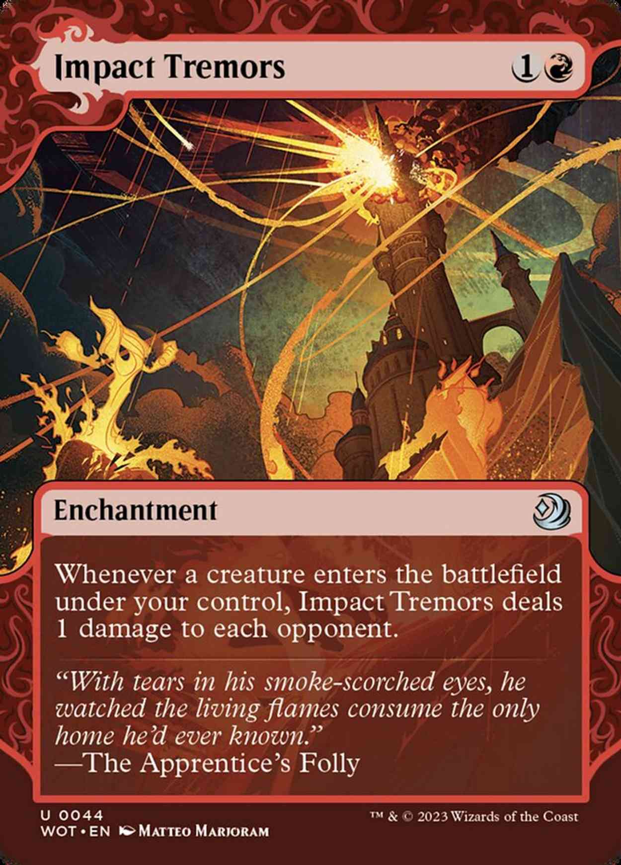Impact Tremors magic card front