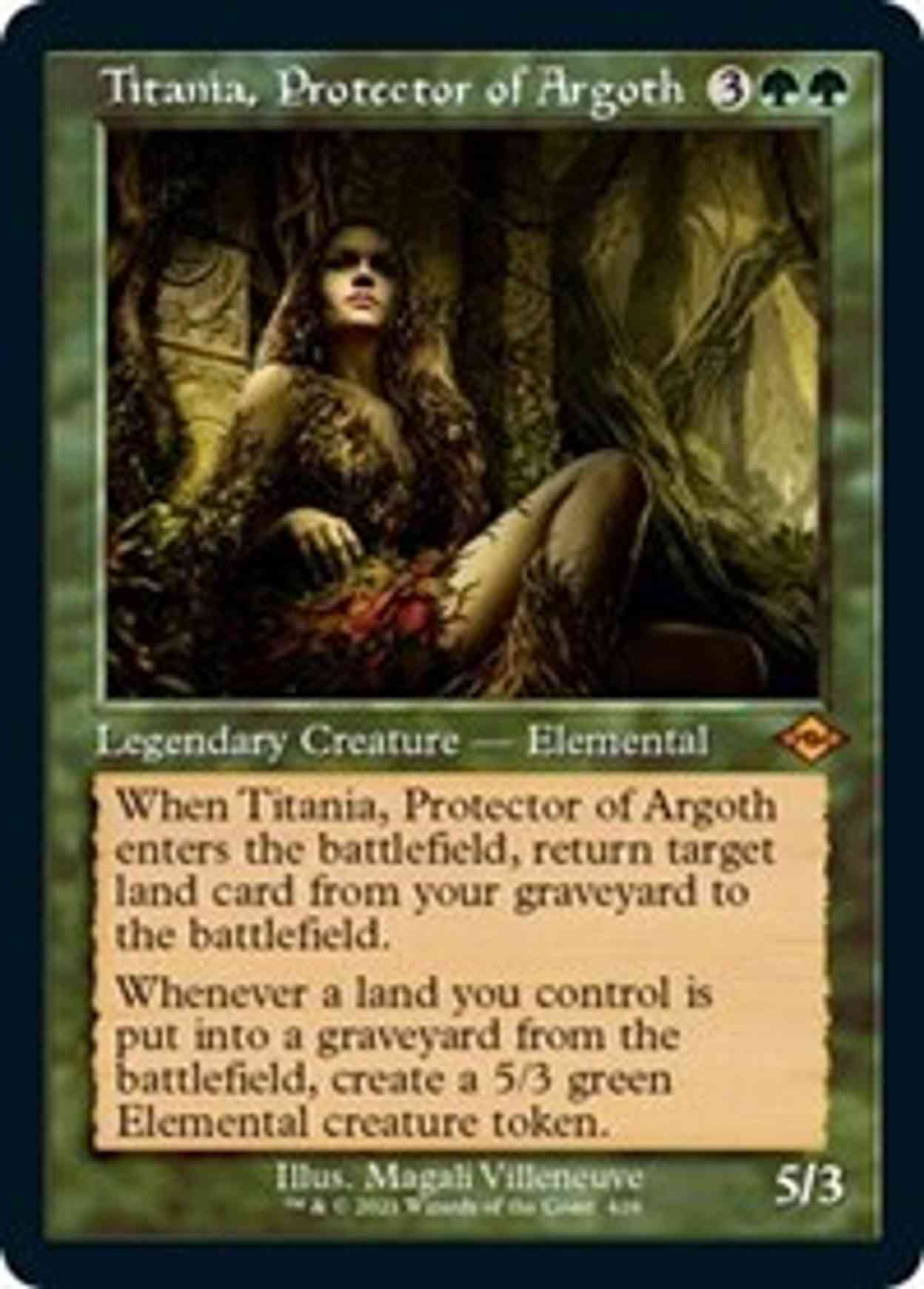 Titania, Protector of Argoth (Retro Frame) magic card front