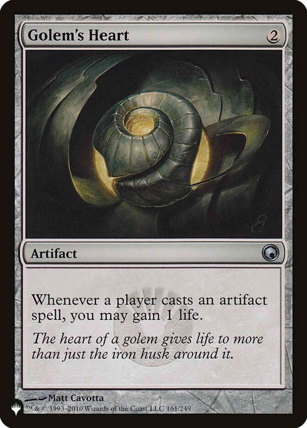 Golem's Heart magic card front