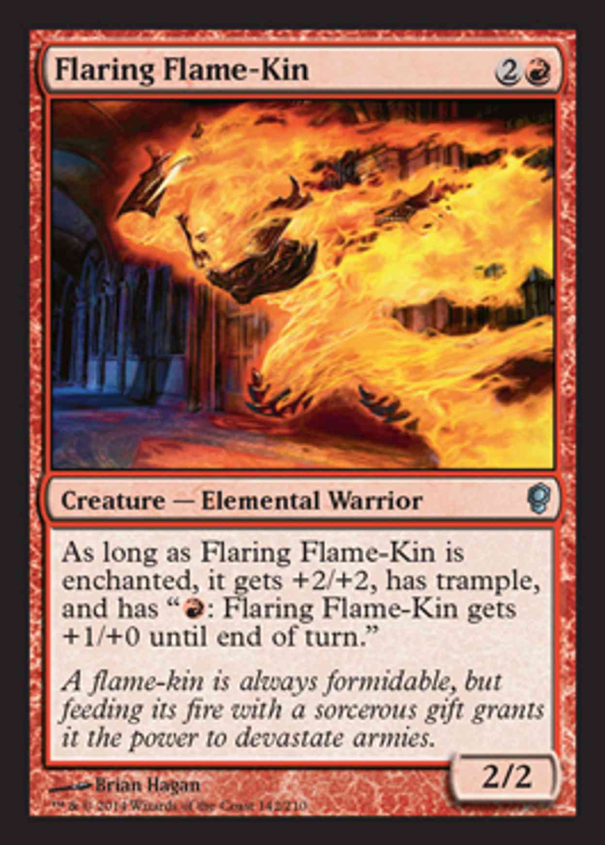 Flaring Flame-Kin magic card front