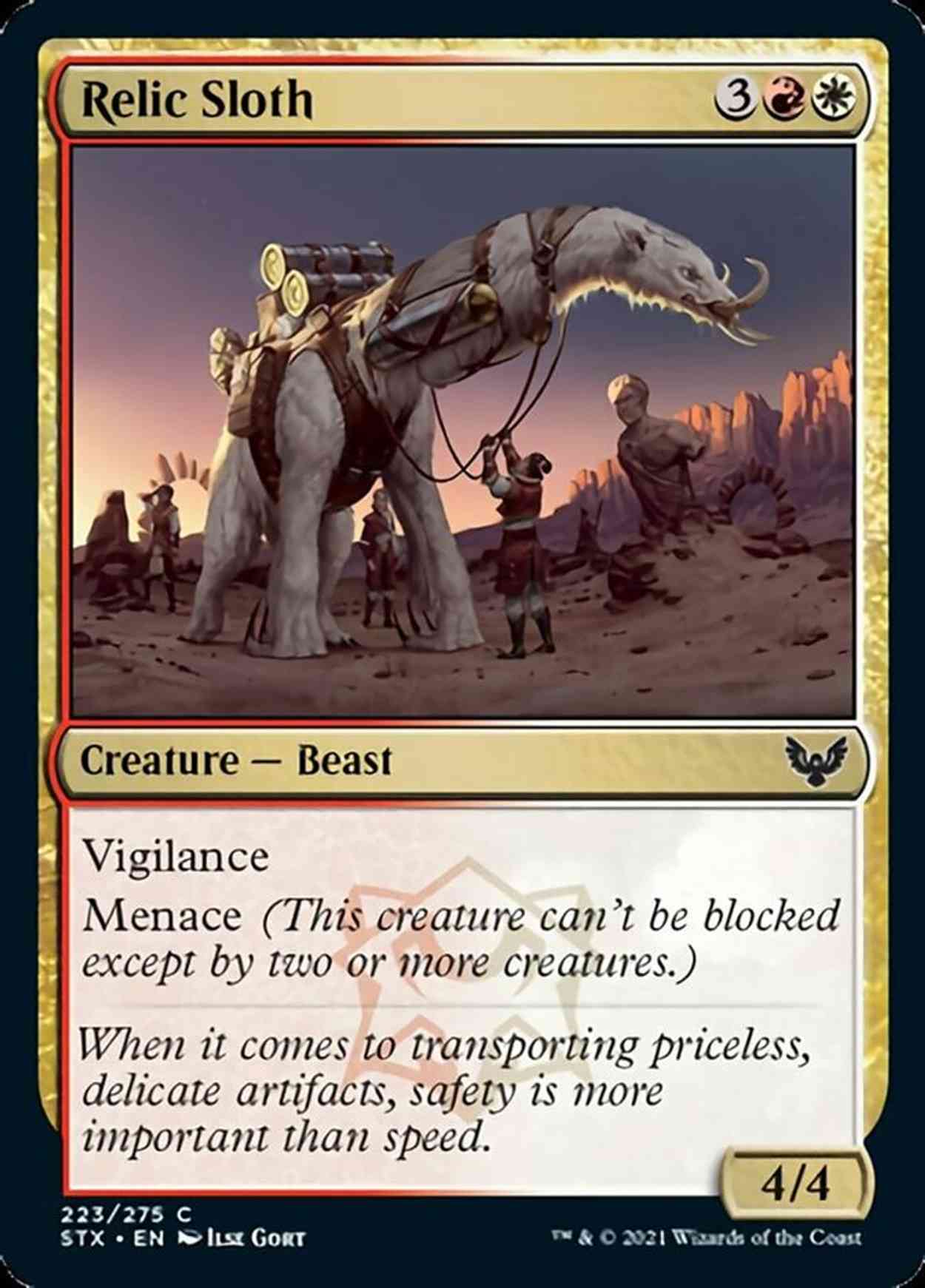 Relic Sloth magic card front