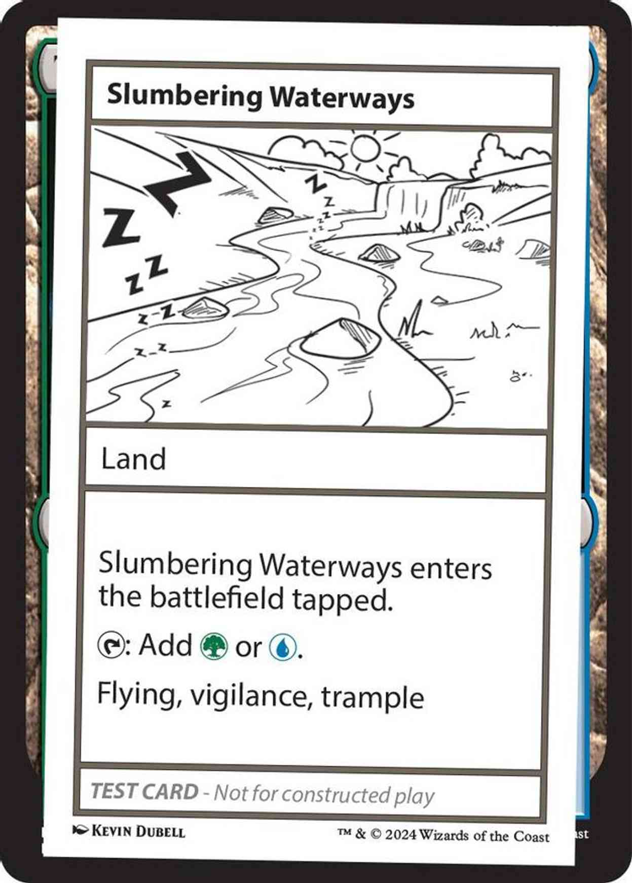 Slumbering Waterways magic card front