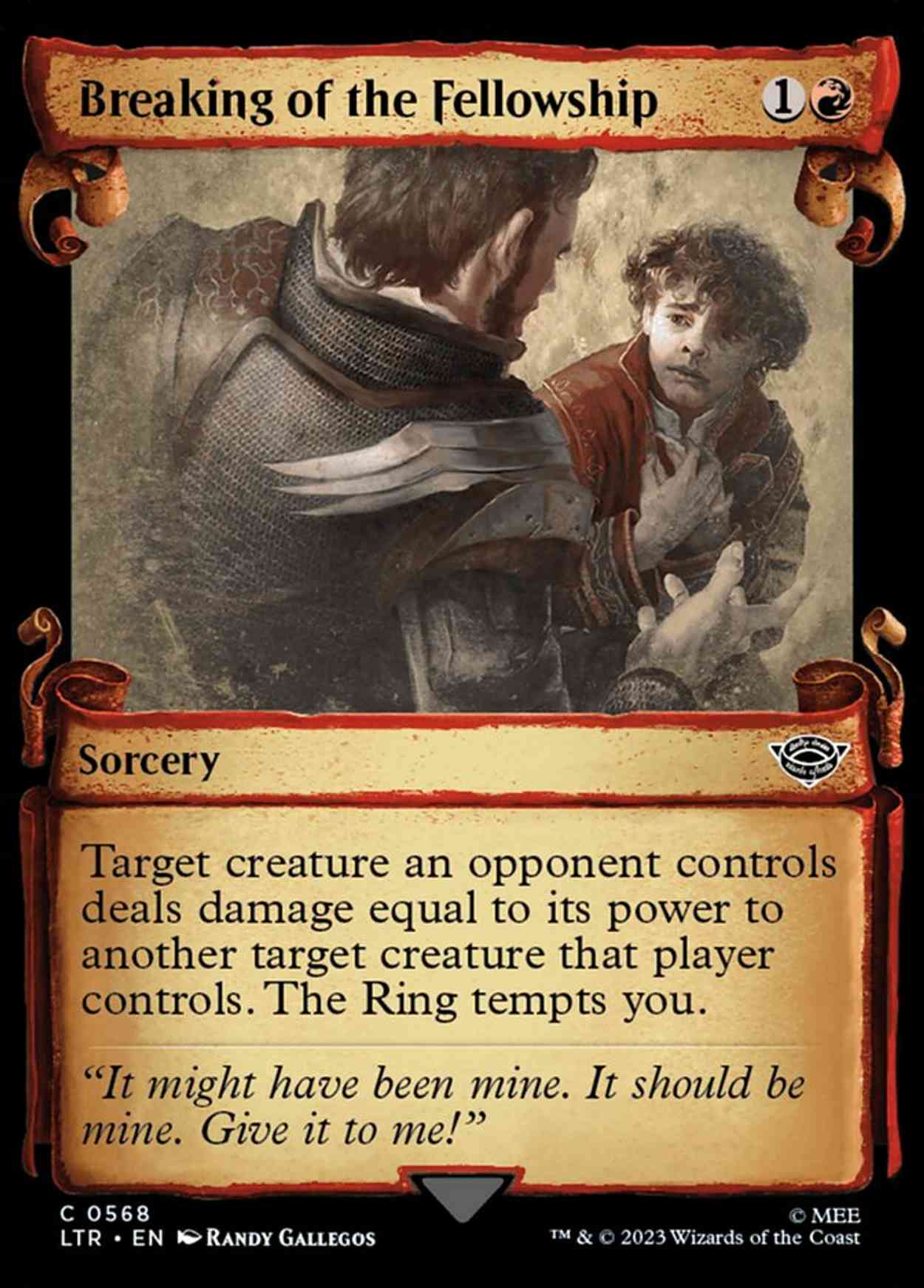 Breaking of the Fellowship (Showcase Scrolls) magic card front