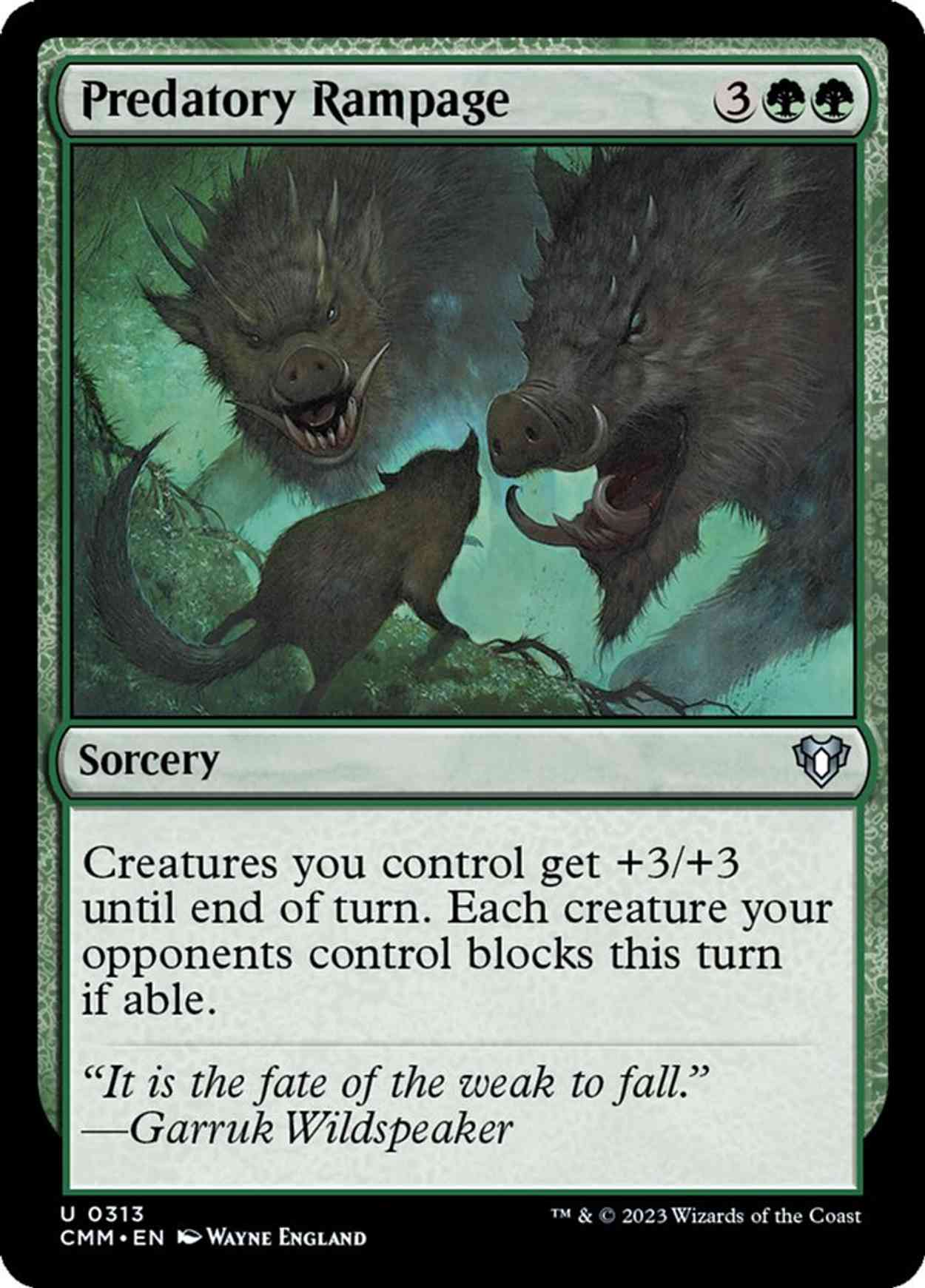 Predatory Rampage magic card front