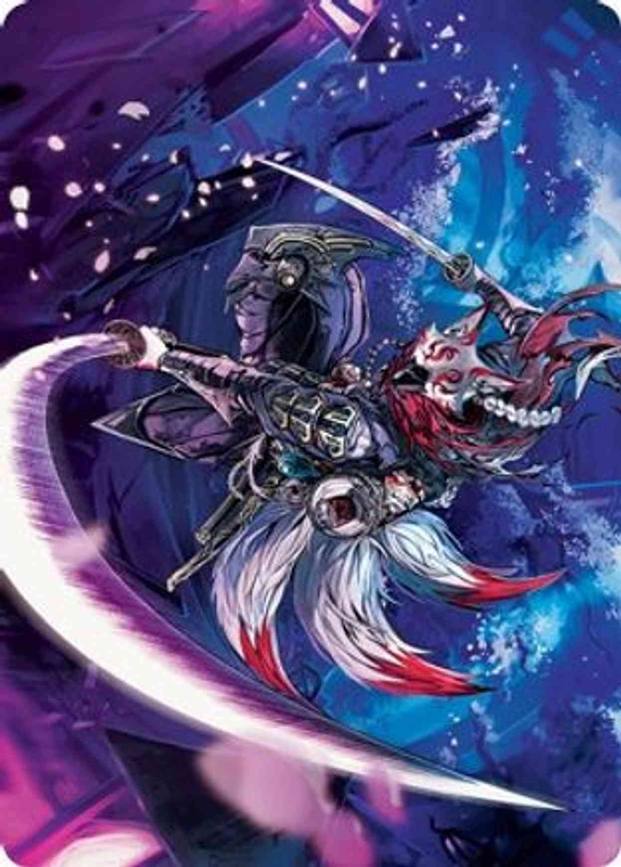 Blade-Blizzard Kitsune Art Card magic card front