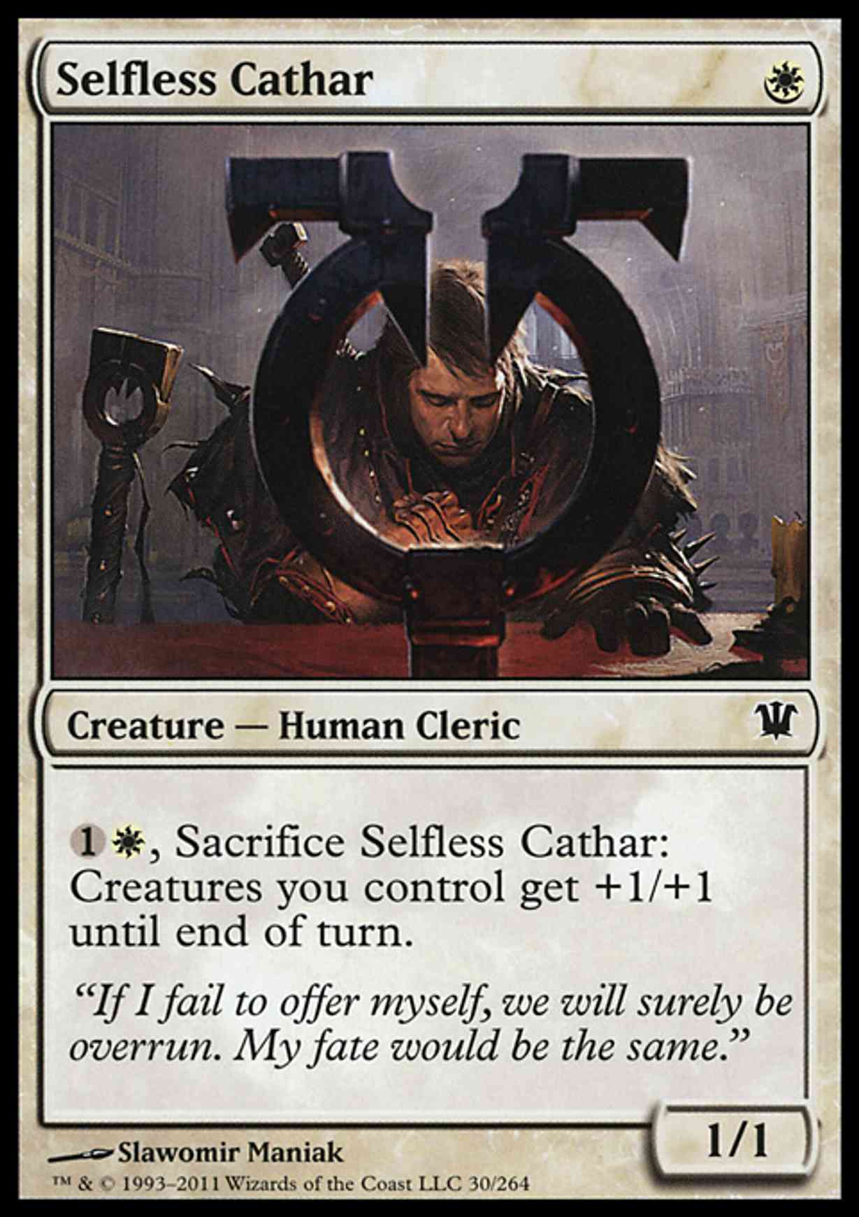 Selfless Cathar magic card front
