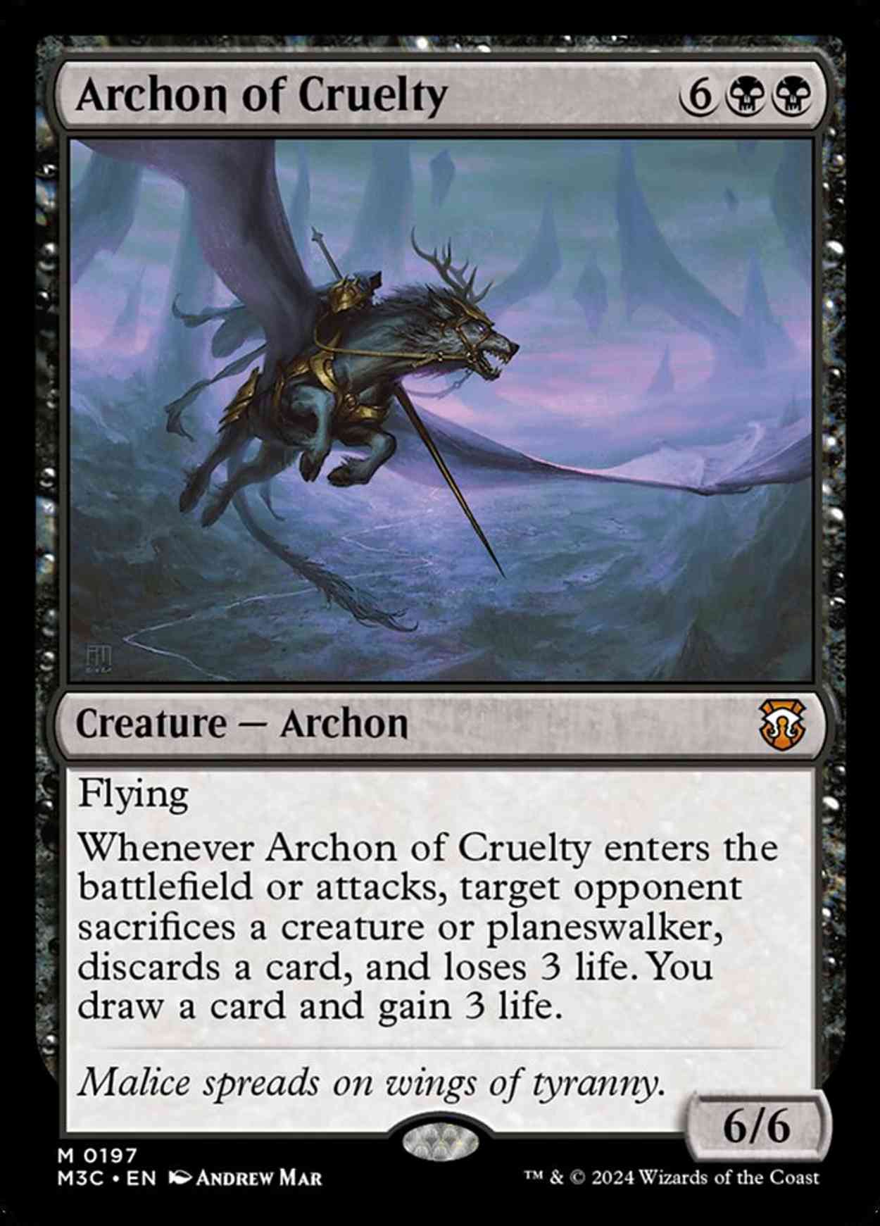 Archon of Cruelty magic card front