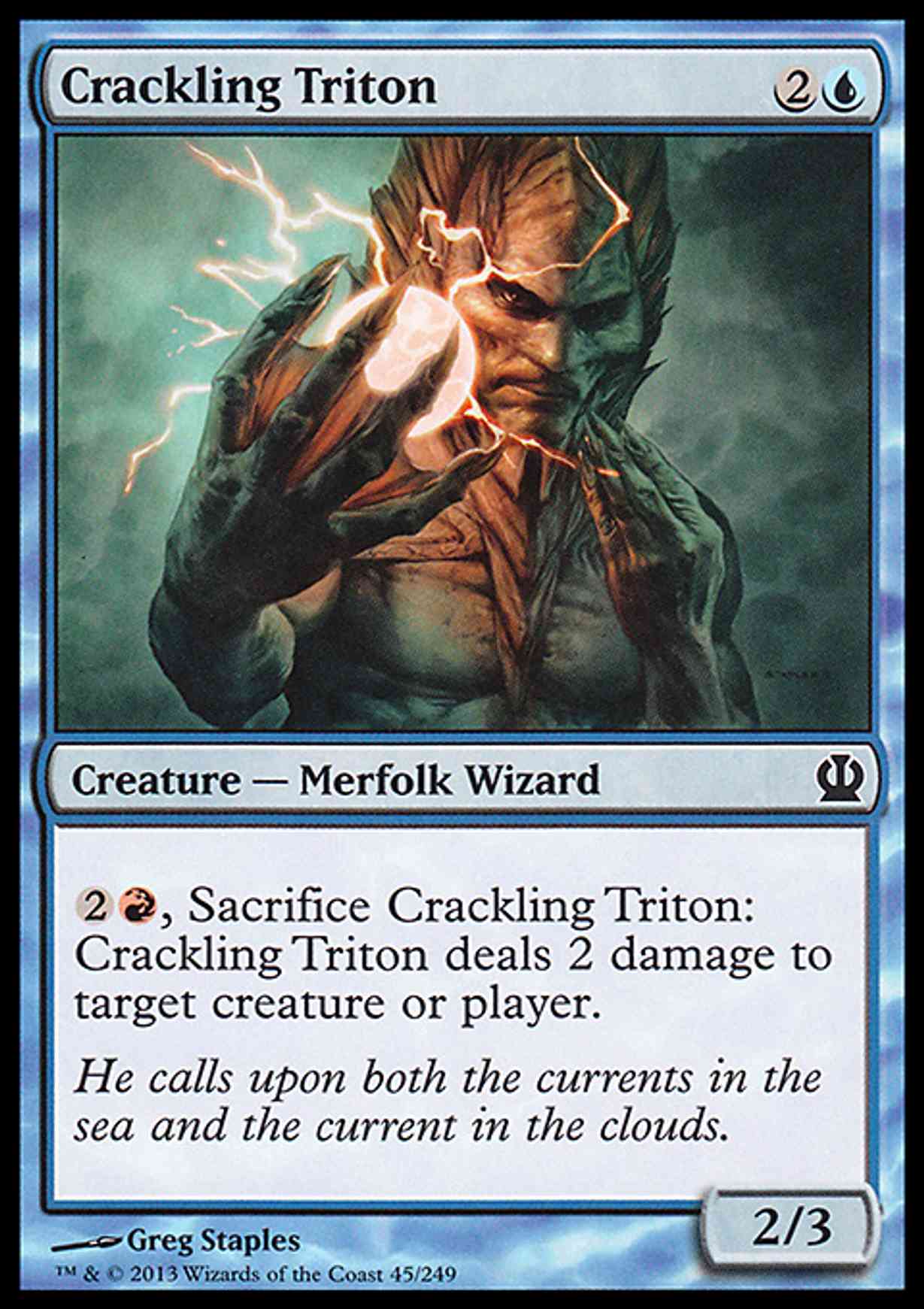 Crackling Triton magic card front