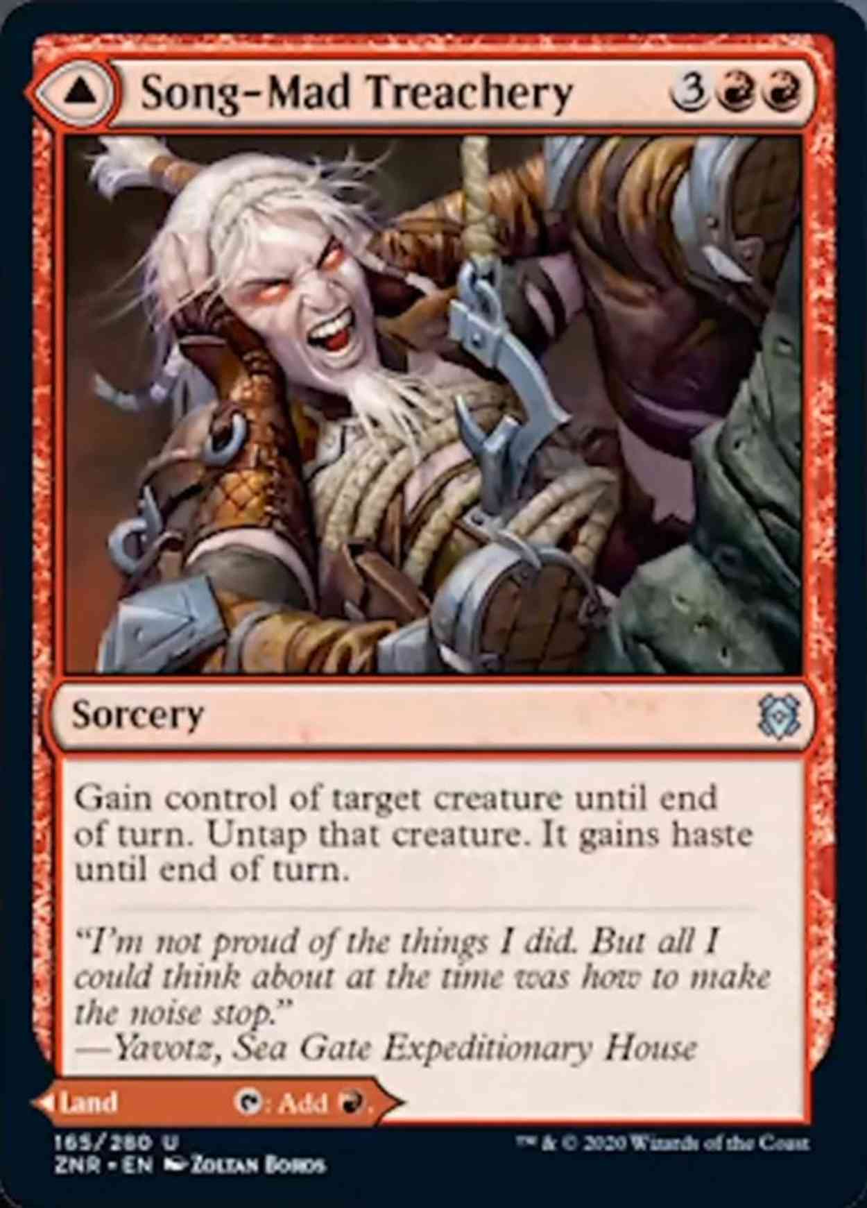 Song-Mad Treachery magic card front