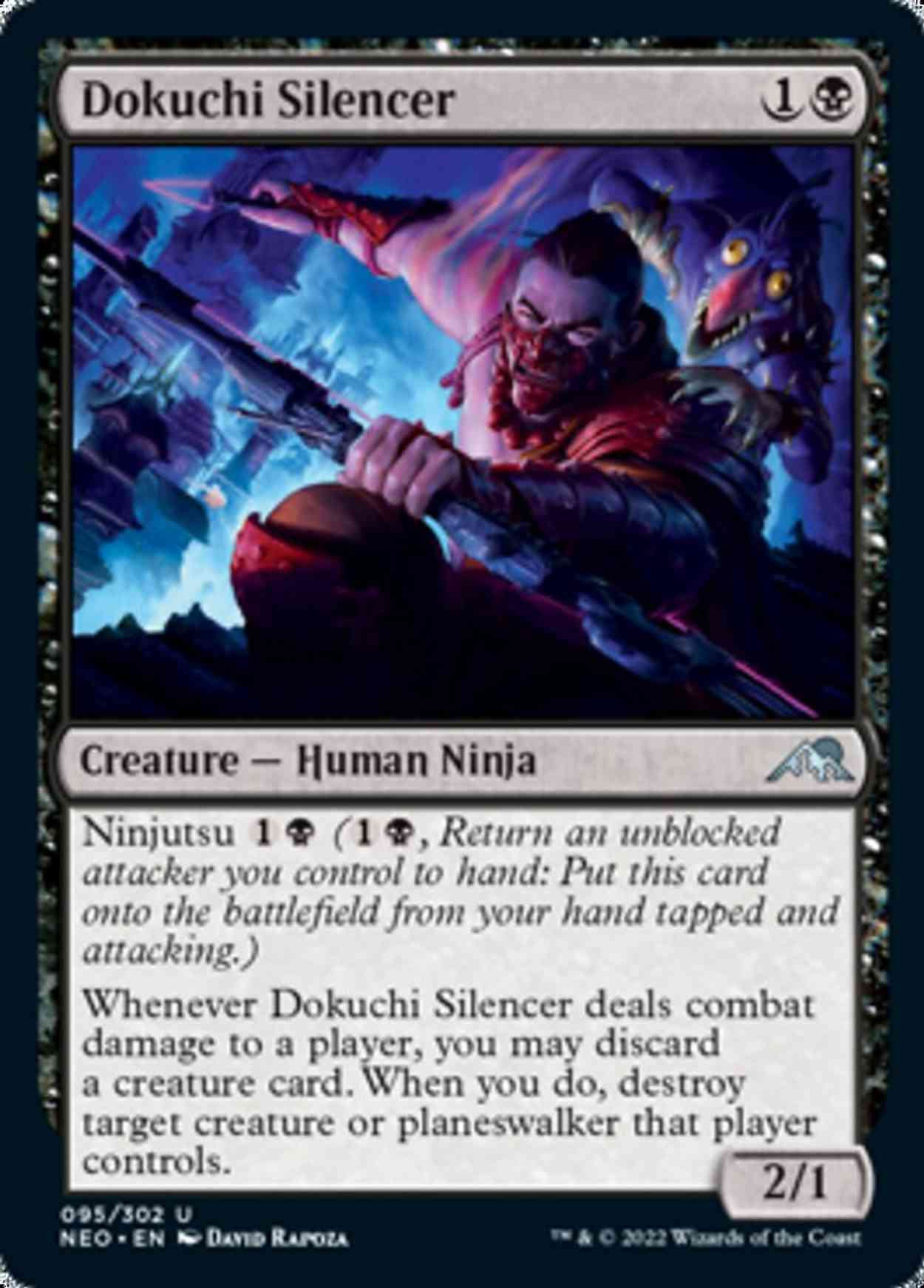 Dokuchi Silencer magic card front