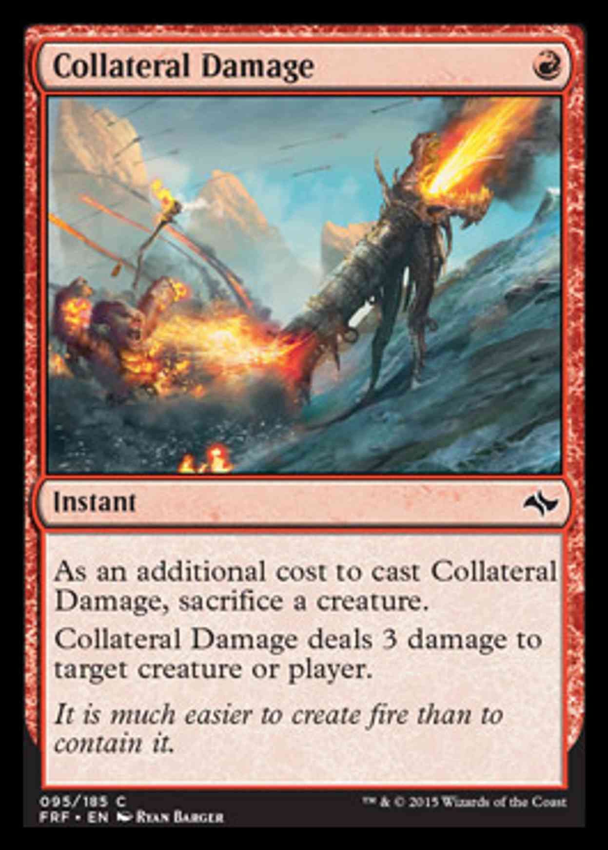 Collateral Damage magic card front