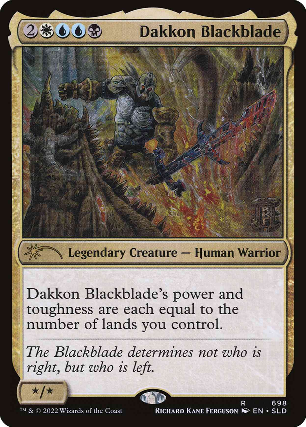 Dakkon Blackblade magic card front