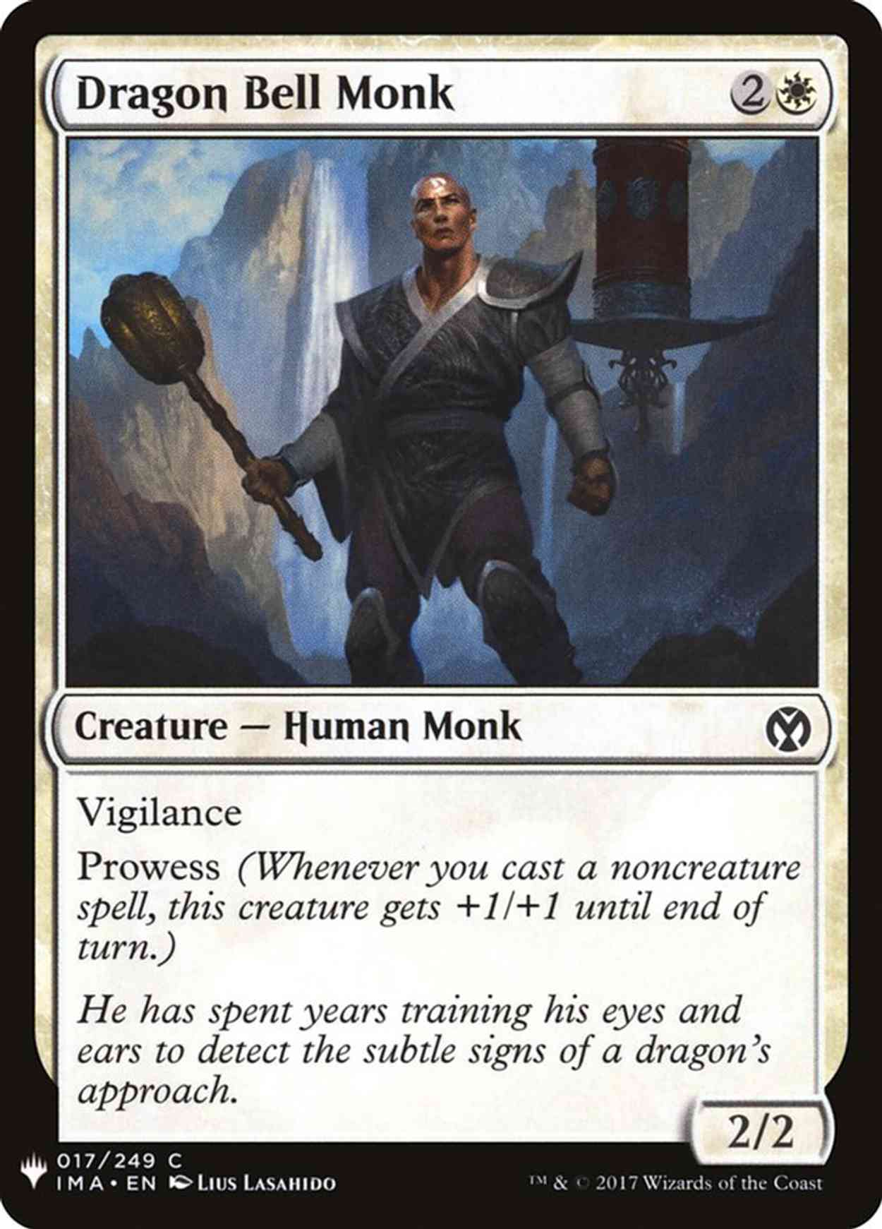 Dragon Bell Monk magic card front