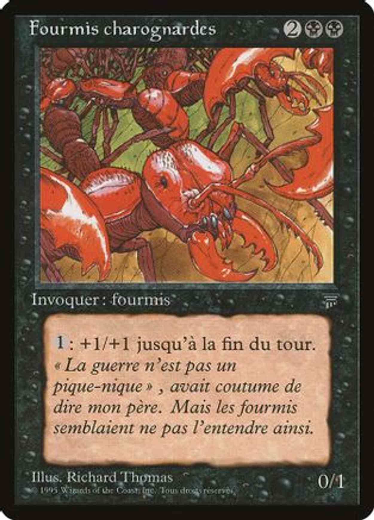 Carrion Ants (French) - "Fourmis charognardes" magic card front