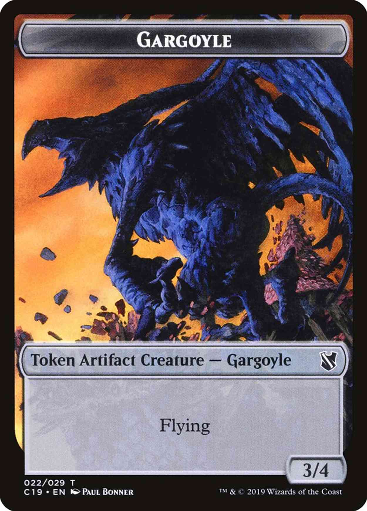 Gargoyle // Egg Double-sided Token magic card front