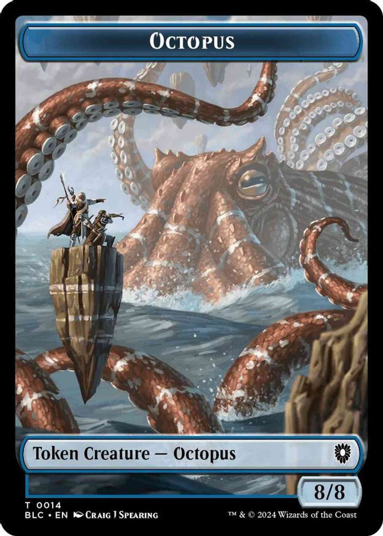 Octopus // Rabbit Double-Sided Token magic card front