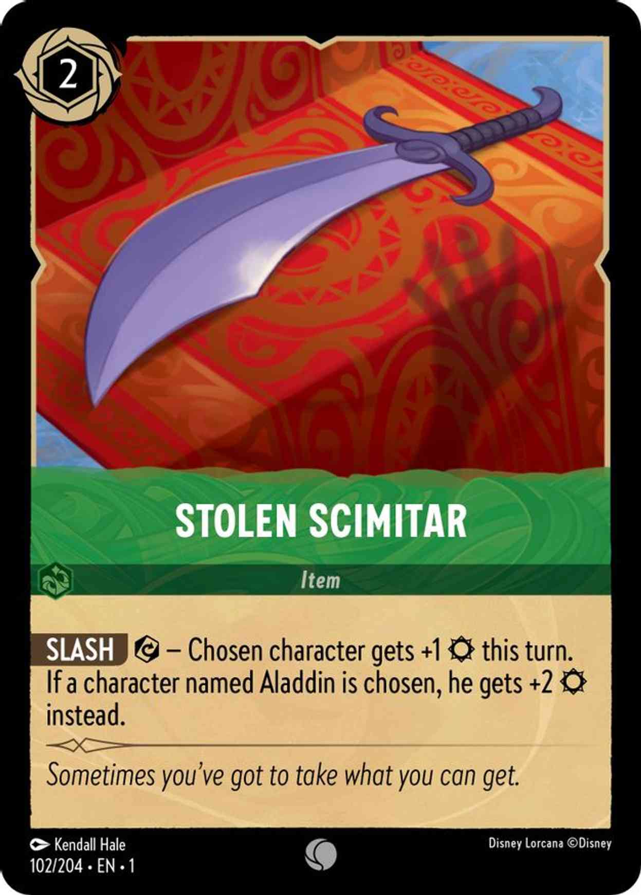 Stolen Scimitar magic card front