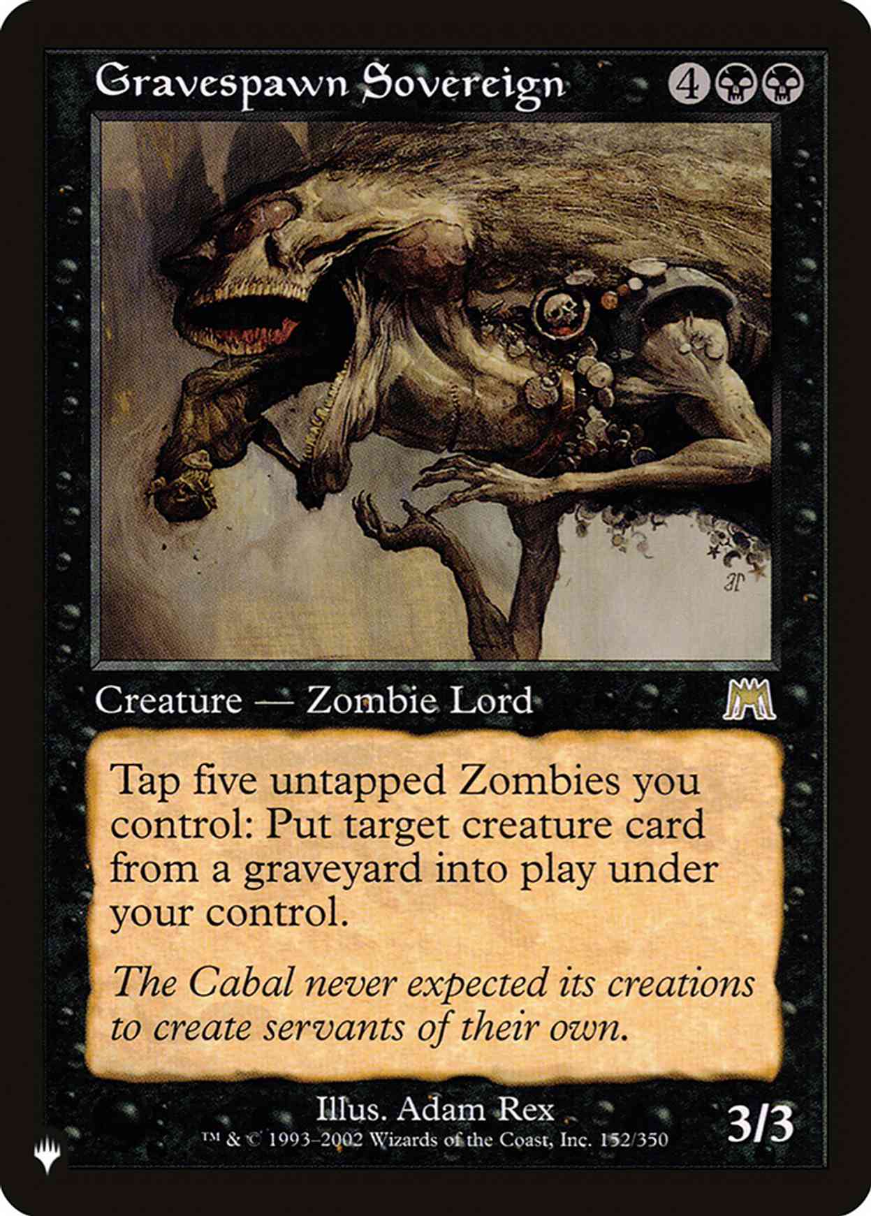 Gravespawn Sovereign magic card front