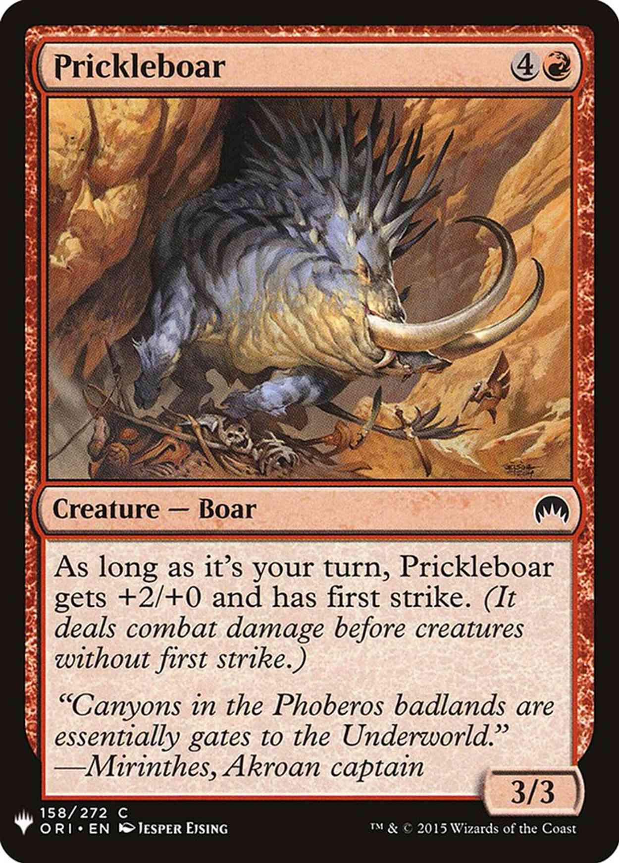 Prickleboar magic card front