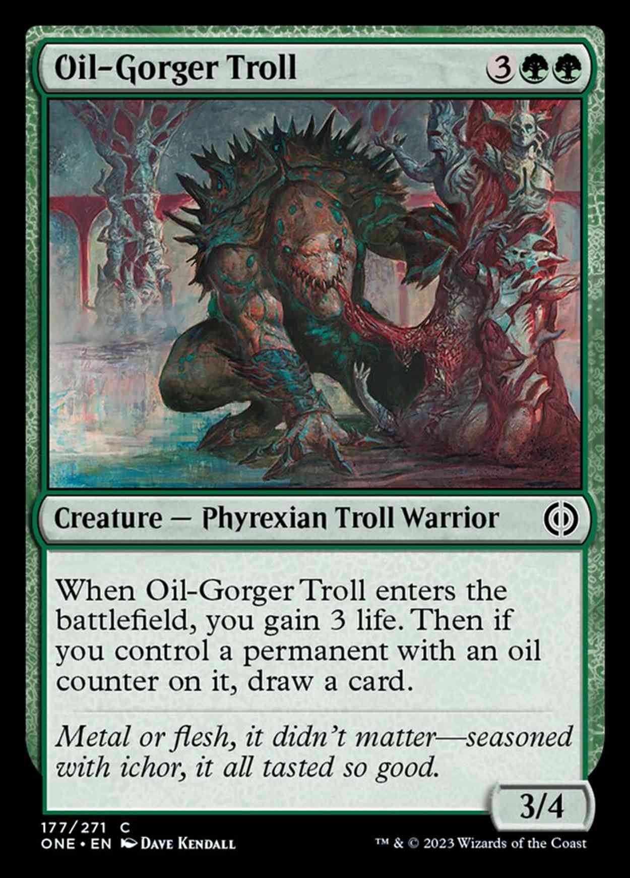 Oil-Gorger Troll magic card front