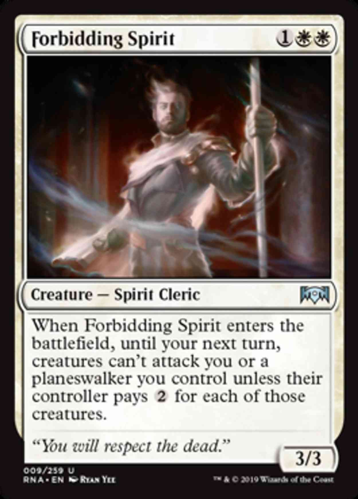 Forbidding Spirit magic card front