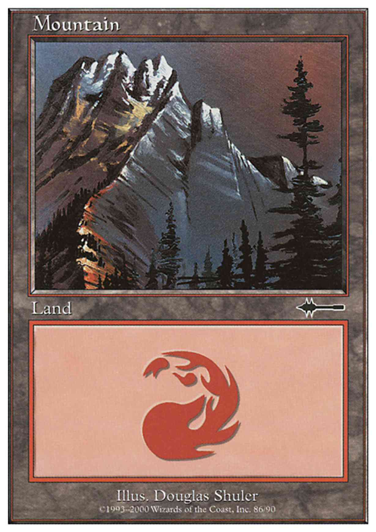 Mountain (86) magic card front