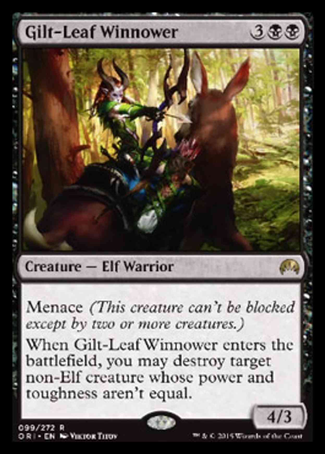 Gilt-Leaf Winnower magic card front