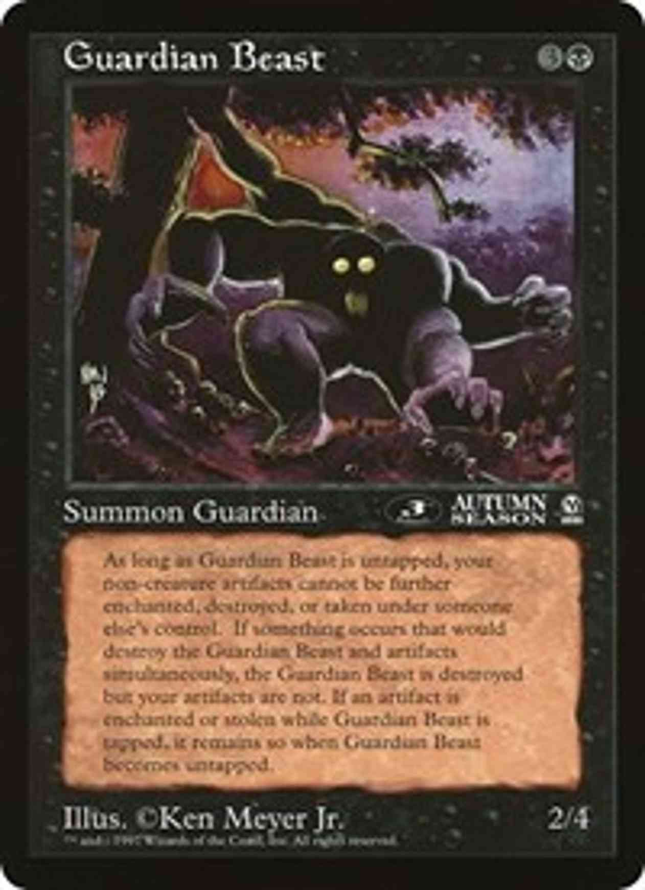 Guardian Beast (4th Place) (Oversized) magic card front