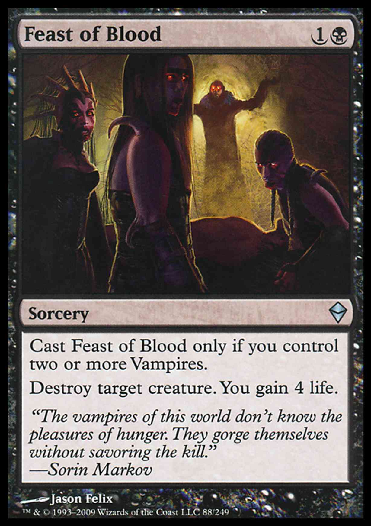 Feast of Blood magic card front