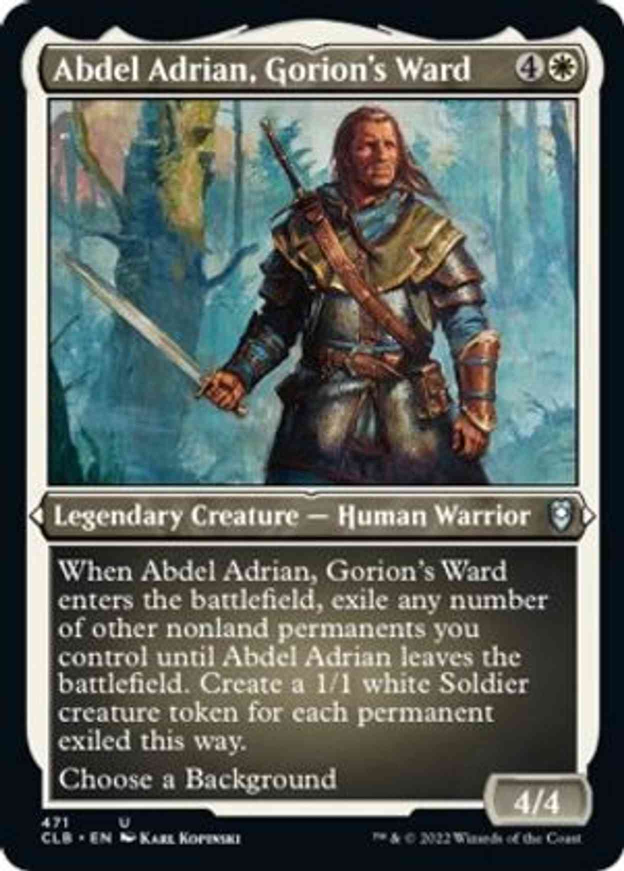 Abdel Adrian, Gorion's Ward (Foil Etched) Price from mtg Commander