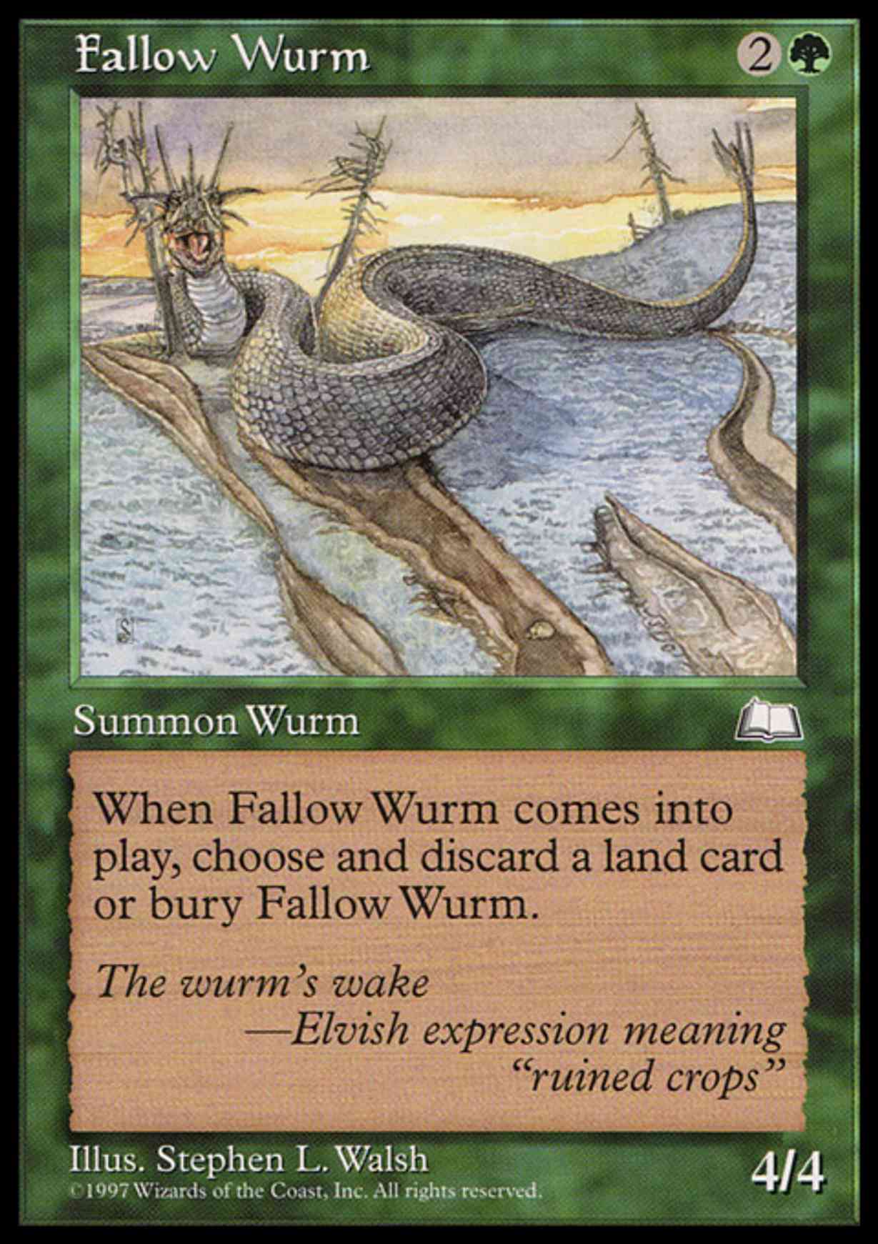Fallow Wurm magic card front