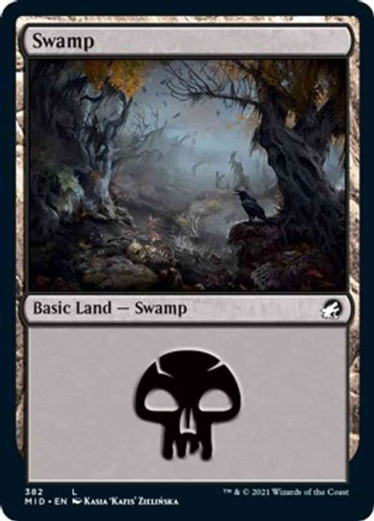 Swamp (382) magic card front