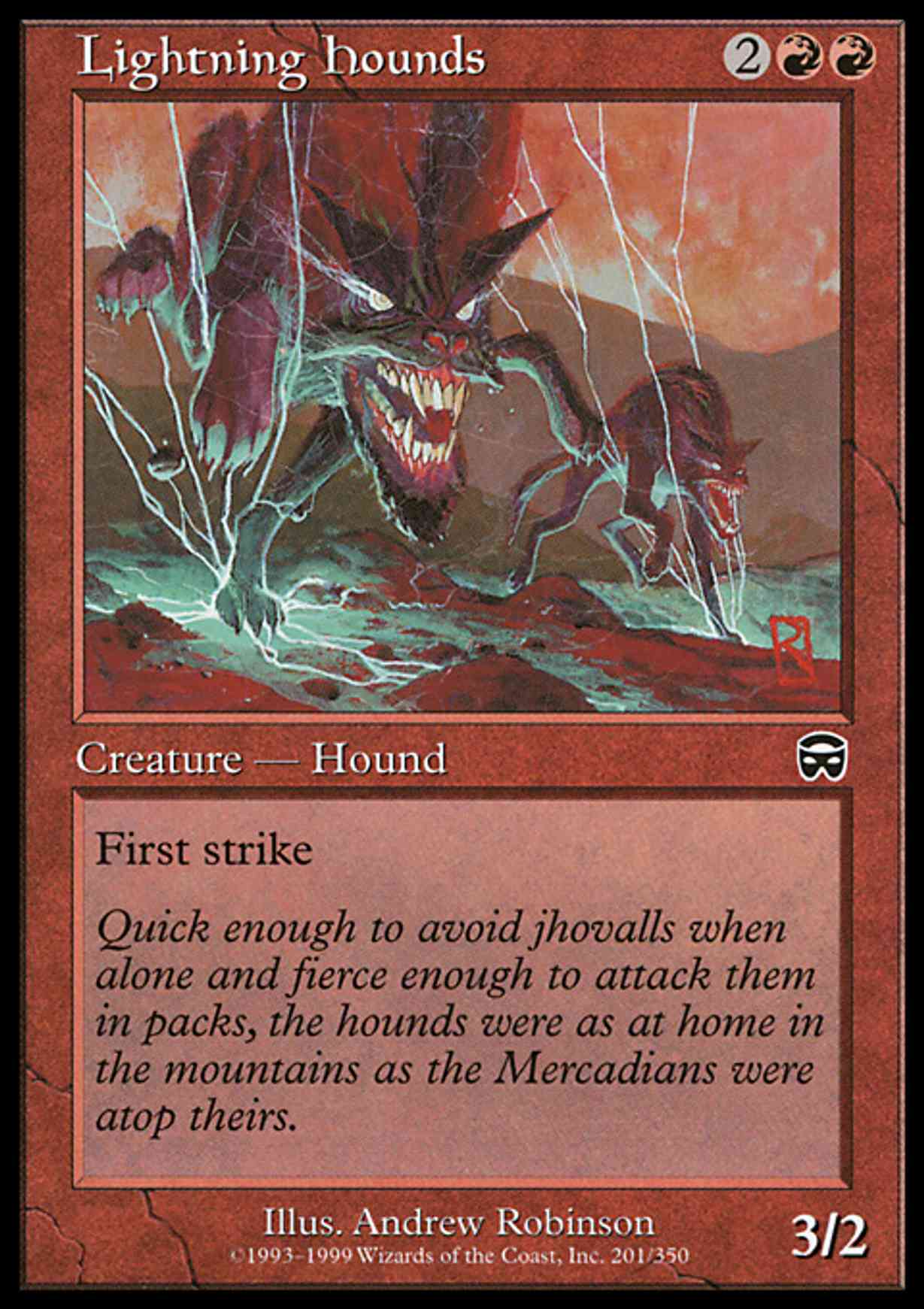 Lightning Hounds magic card front