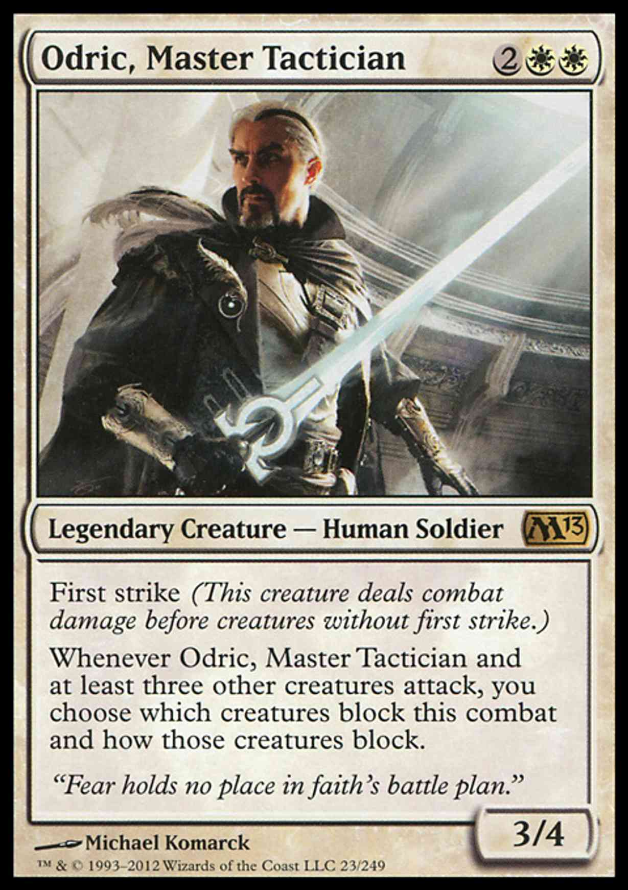 Odric, Master Tactician magic card front