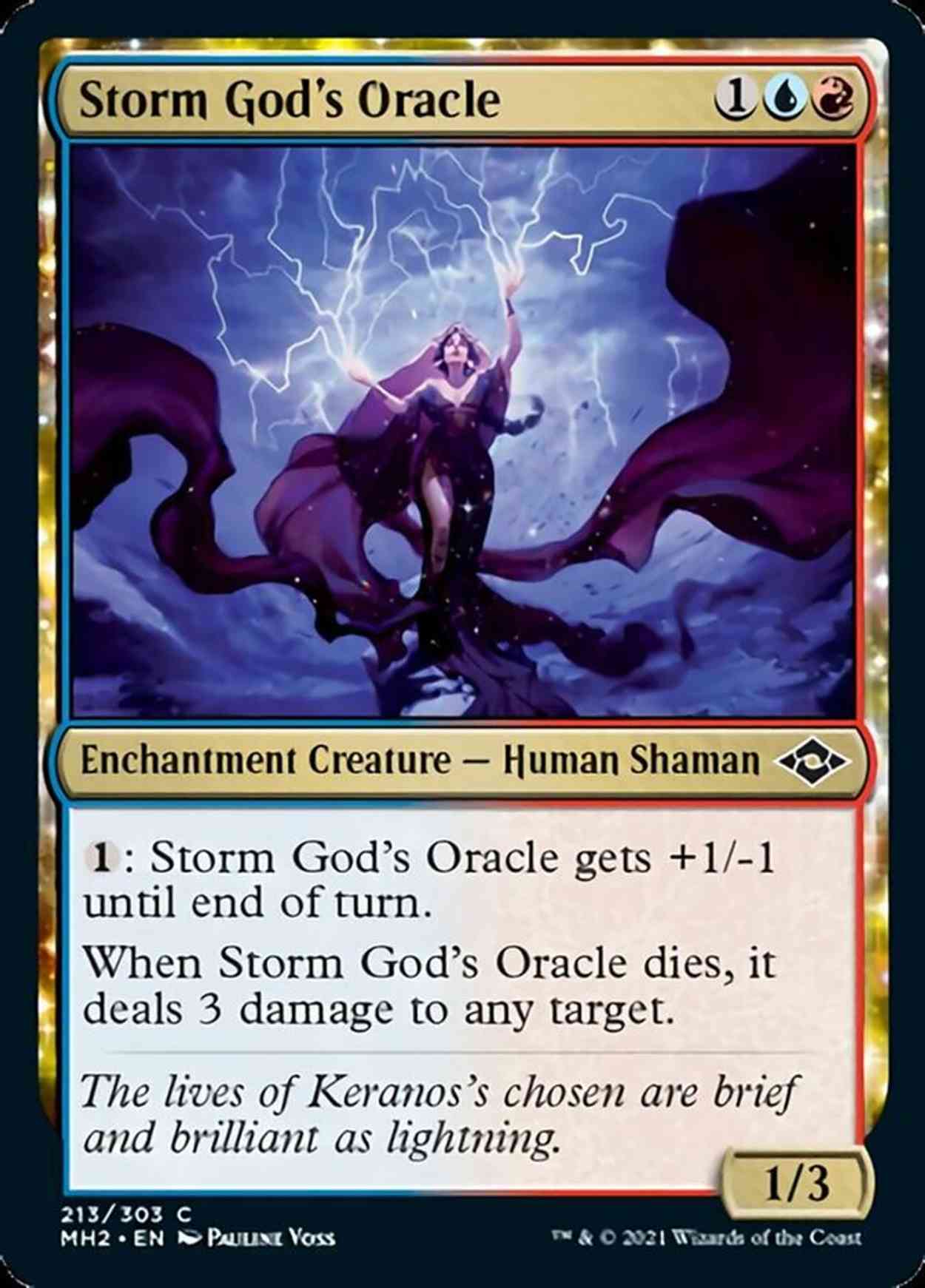 Storm God's Oracle magic card front