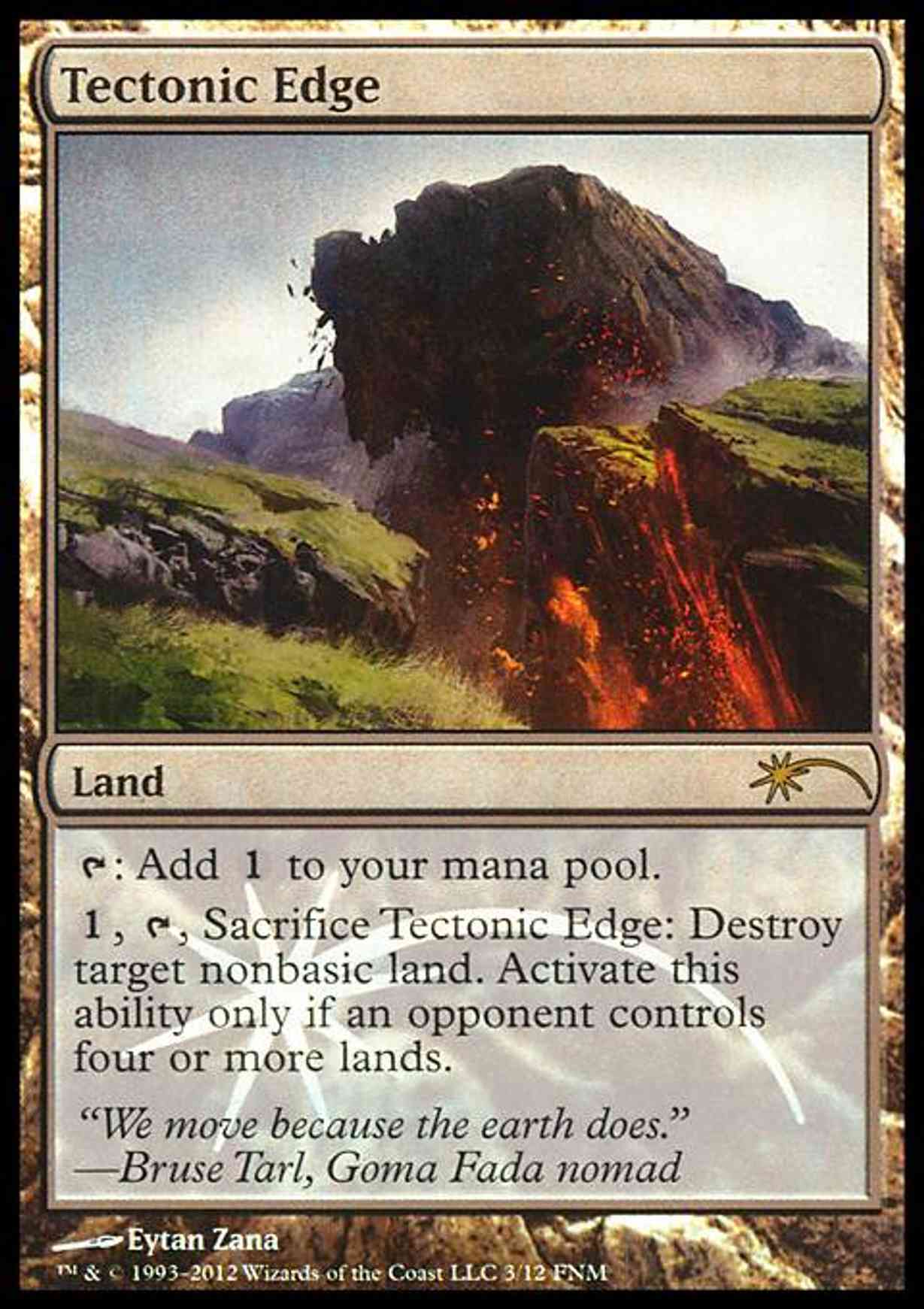 Tectonic Edge magic card front
