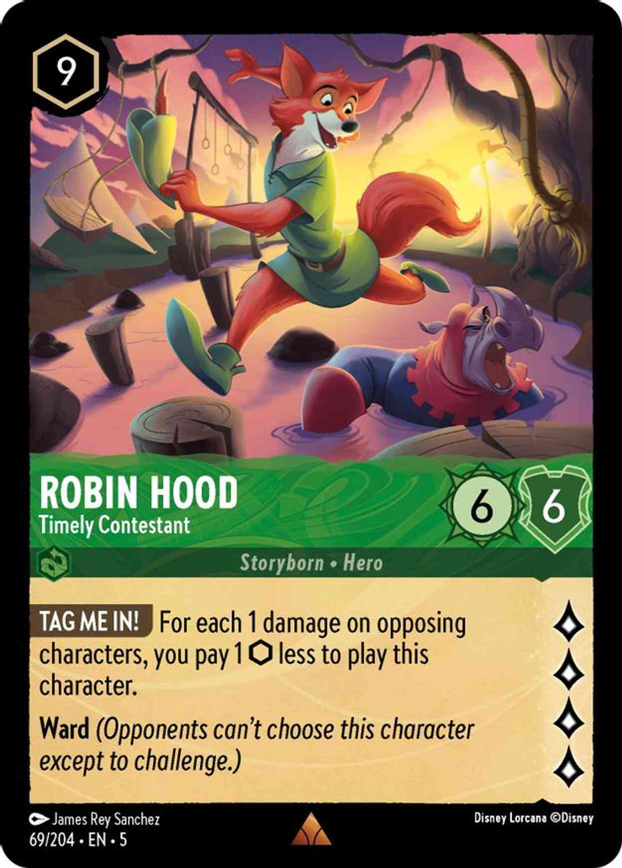 Robin Hood - Timely Contestant magic card front