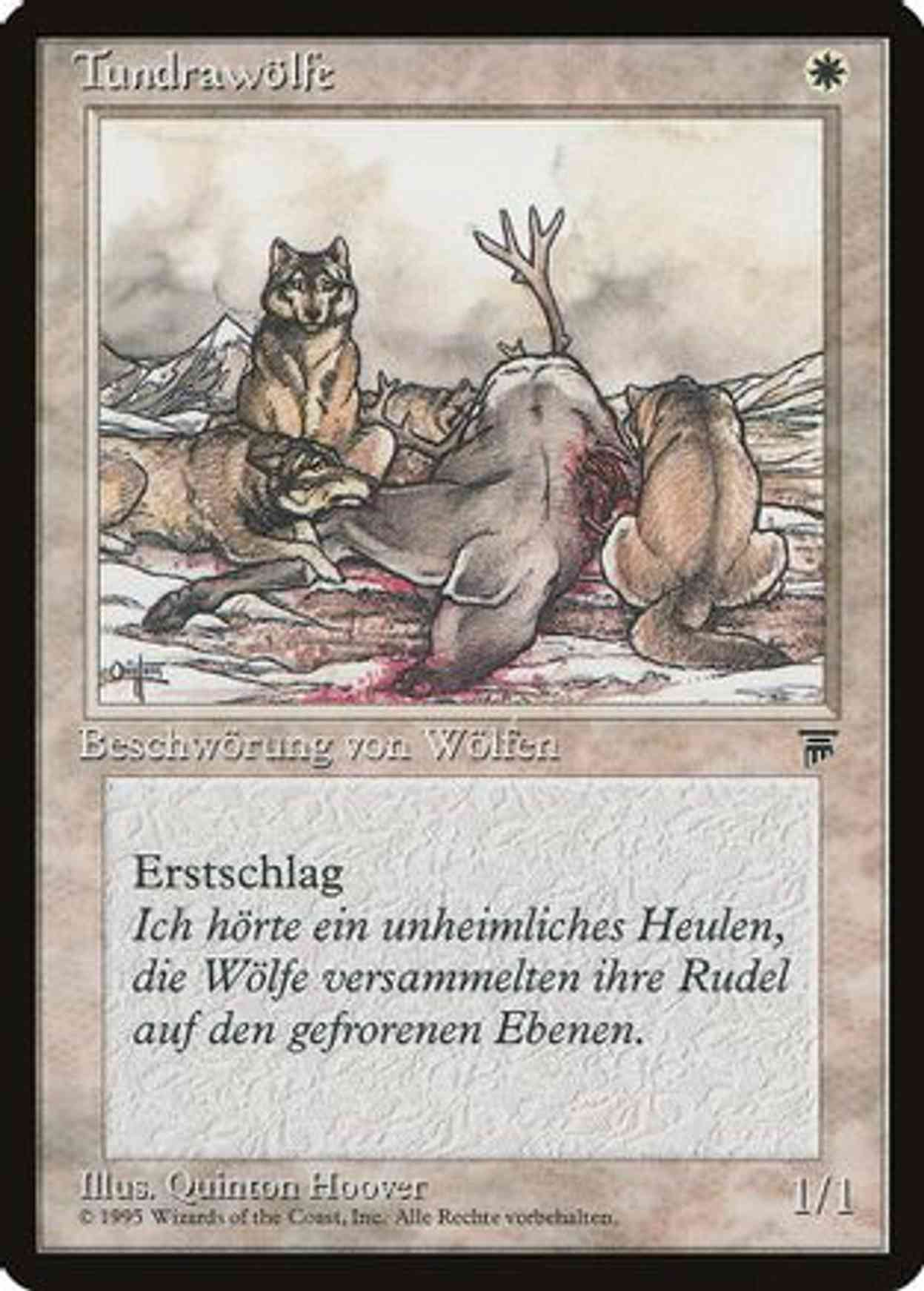 Tundra Wolves (German) - "Tundrawolfe" magic card front
