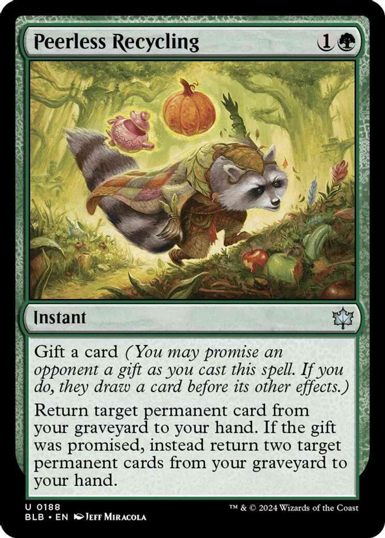 Peerless Recycling magic card front