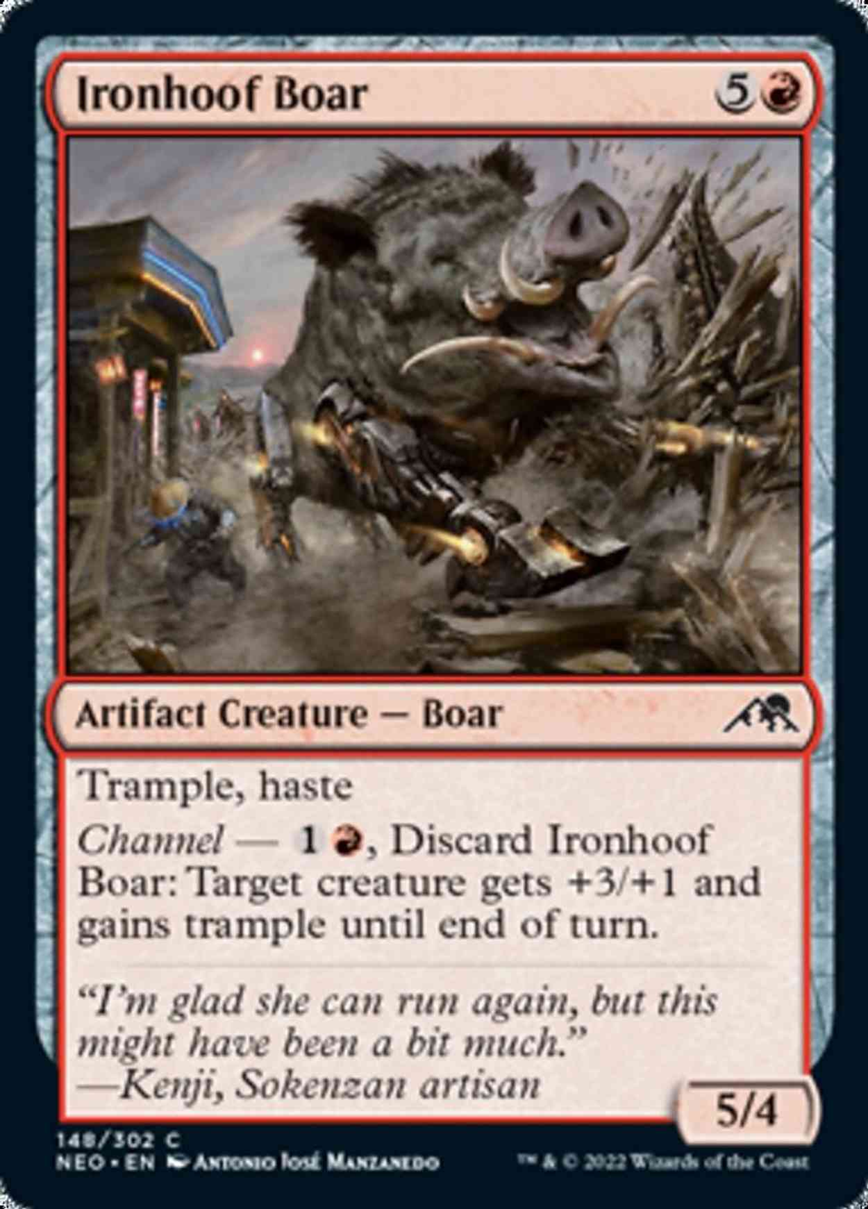 Ironhoof Boar magic card front