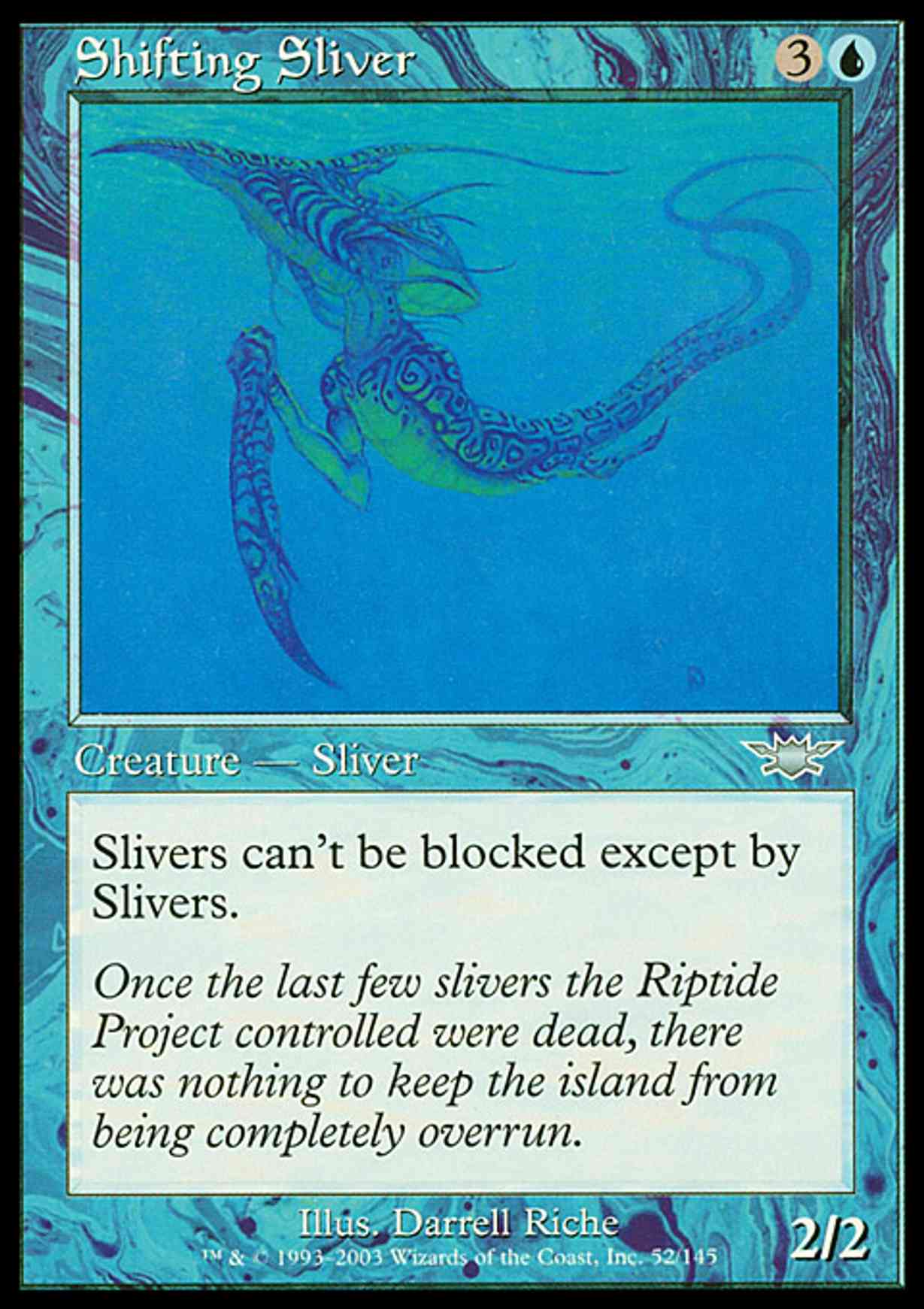 Shifting Sliver magic card front