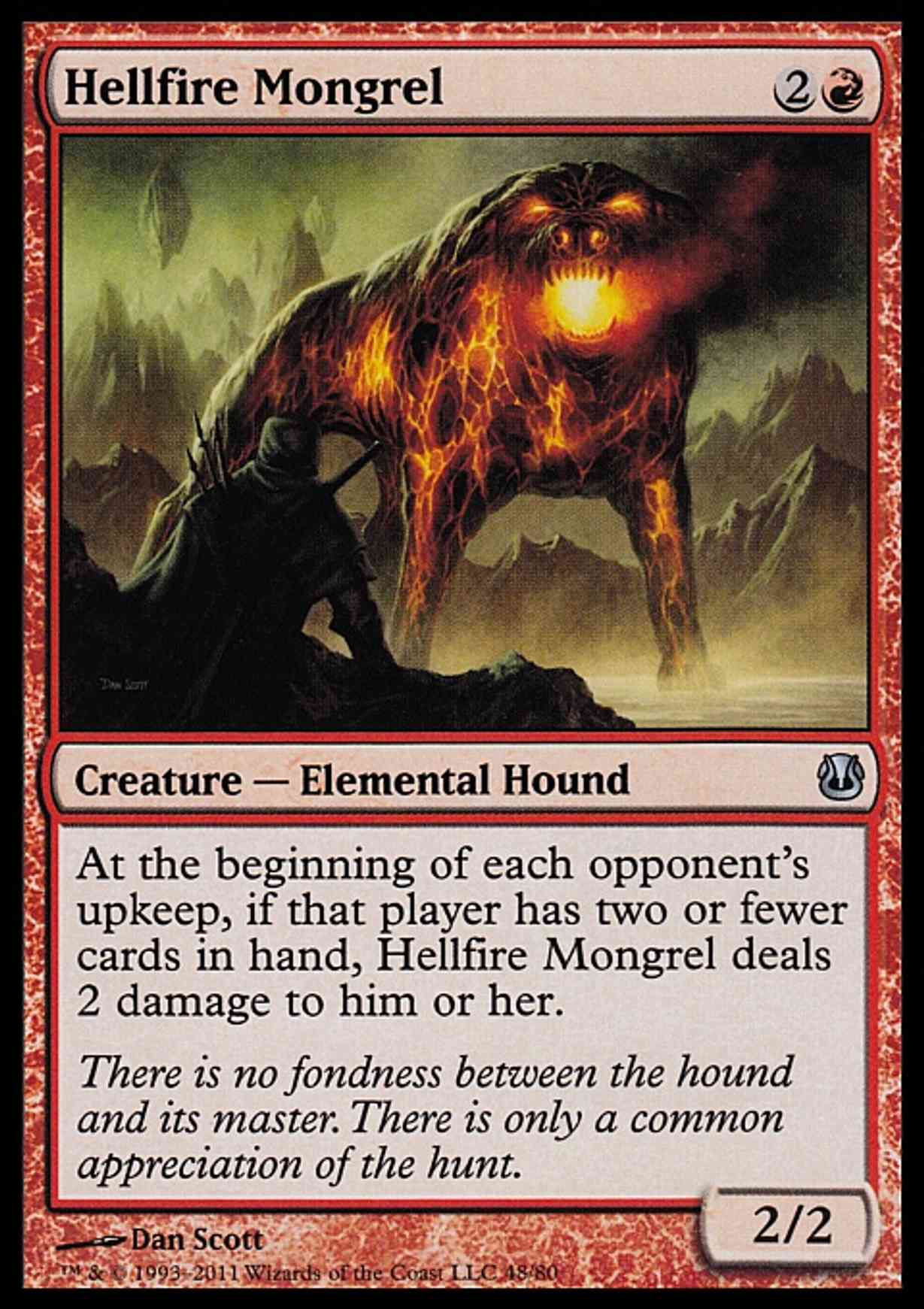 Hellfire Mongrel magic card front
