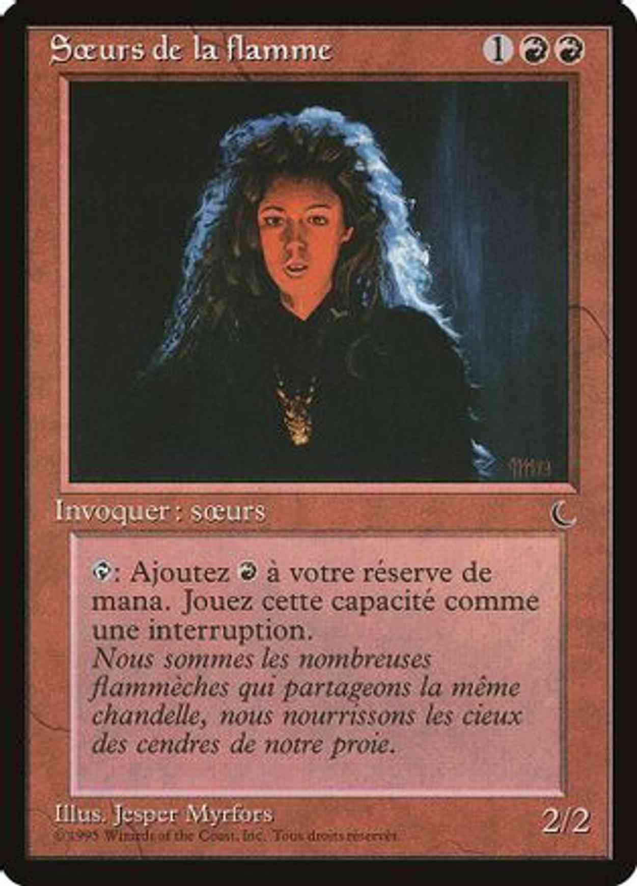 Sisters of the Flame (French) - "Soeurs de la flamme" magic card front