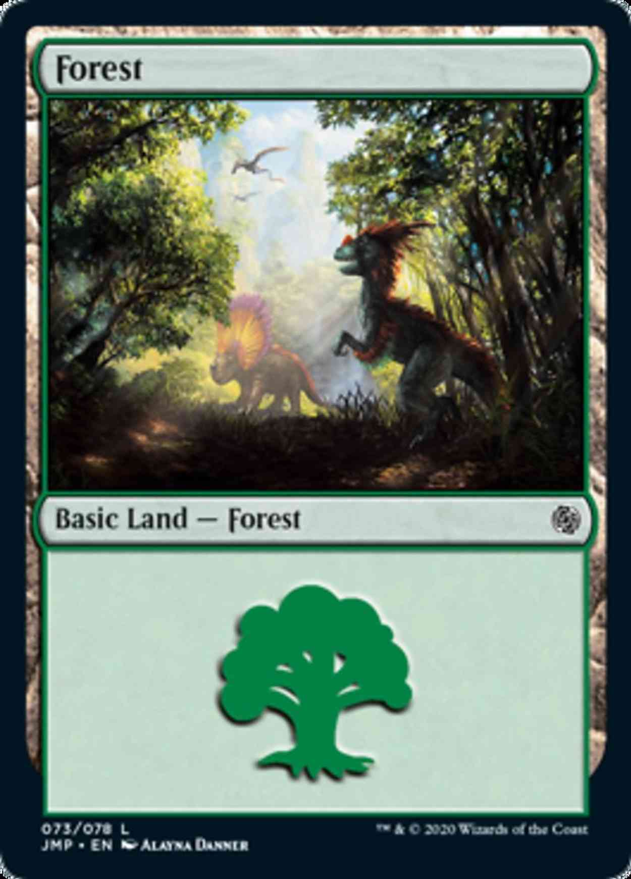 Forest (73) magic card front