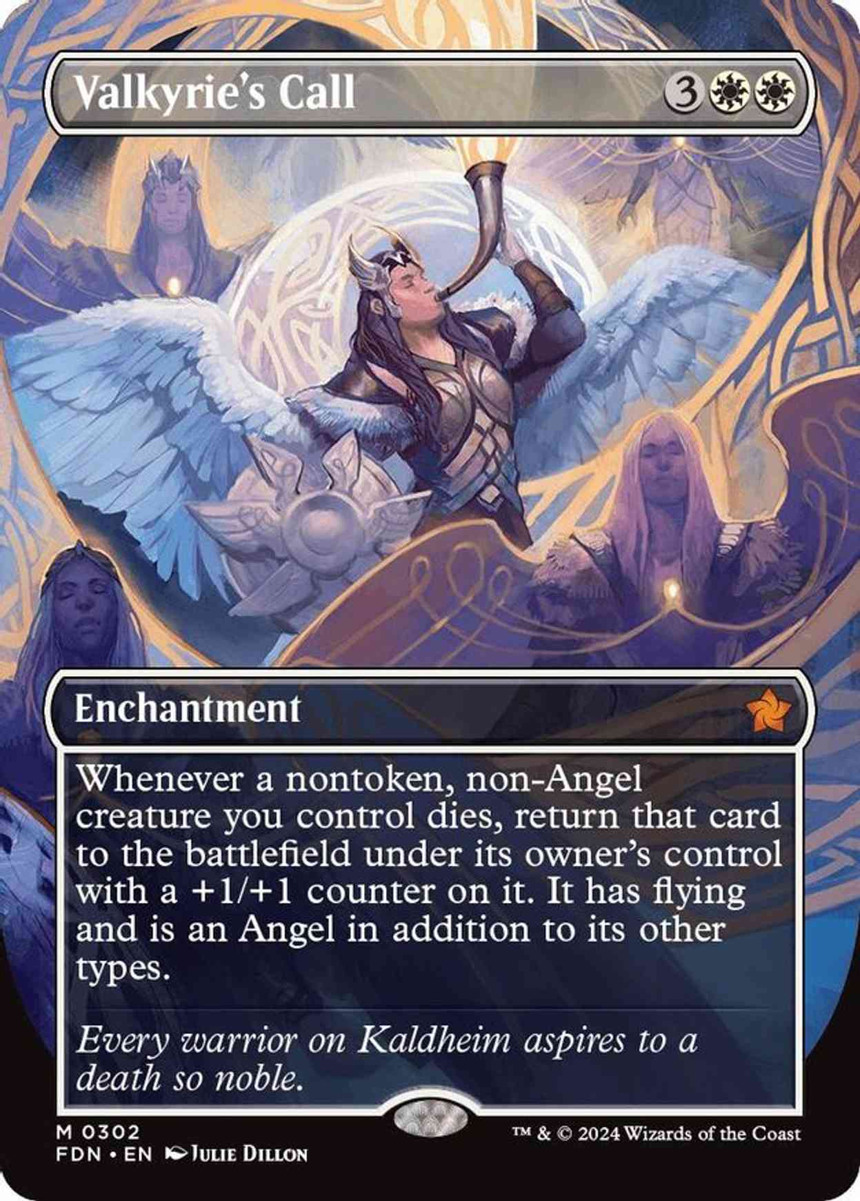 Valkyrie's Call (Borderless) magic card front