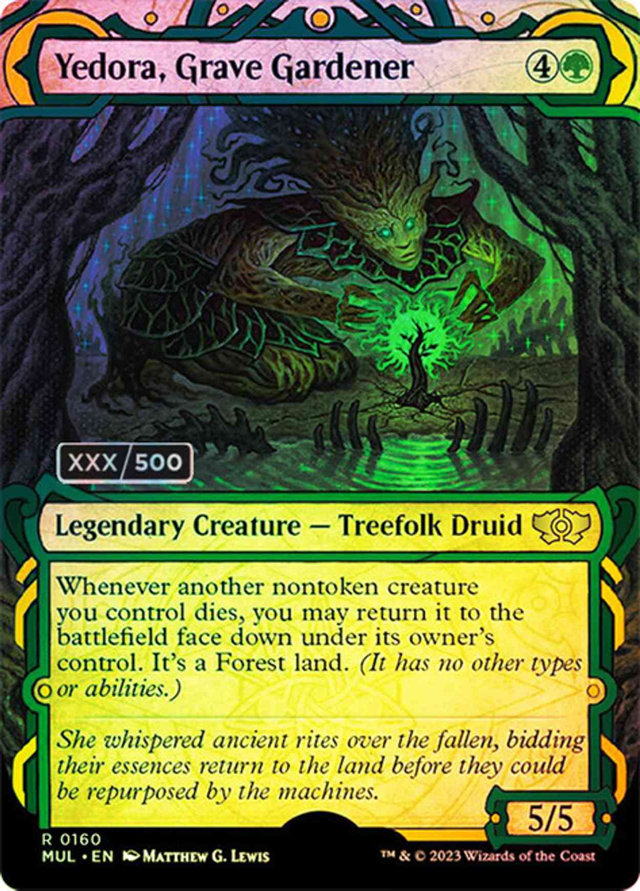 Yedora, Grave Gardener (Serialized) magic card front