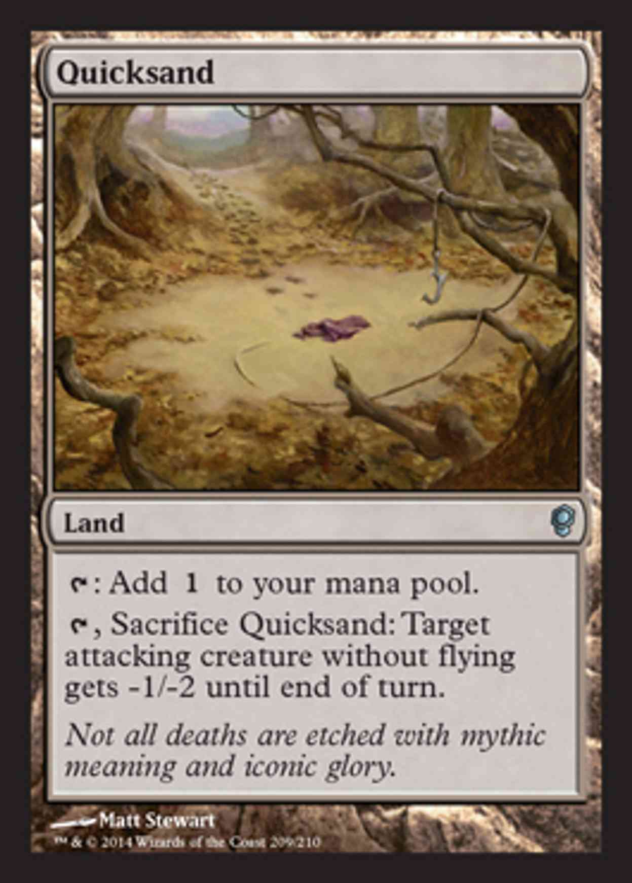 Quicksand magic card front