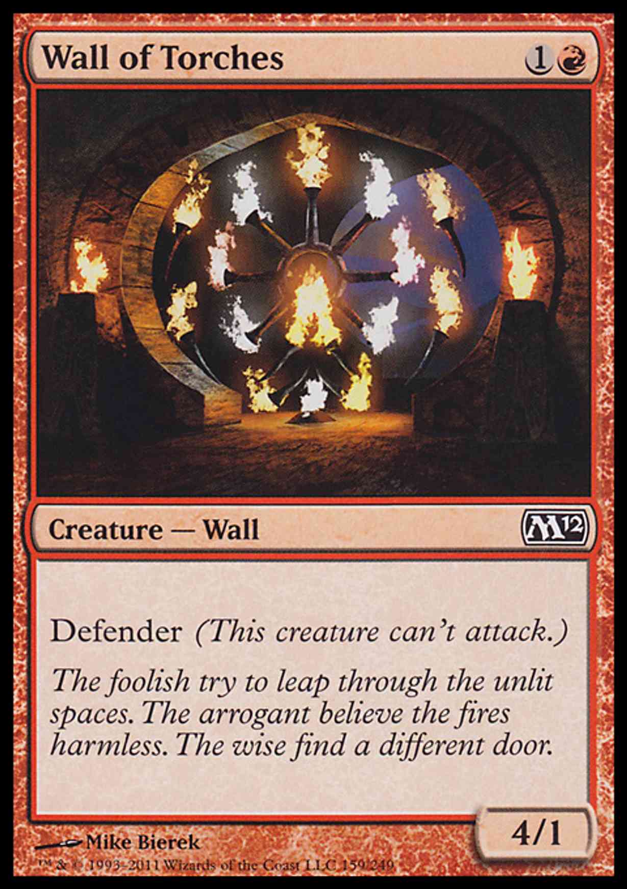 Wall of Torches magic card front